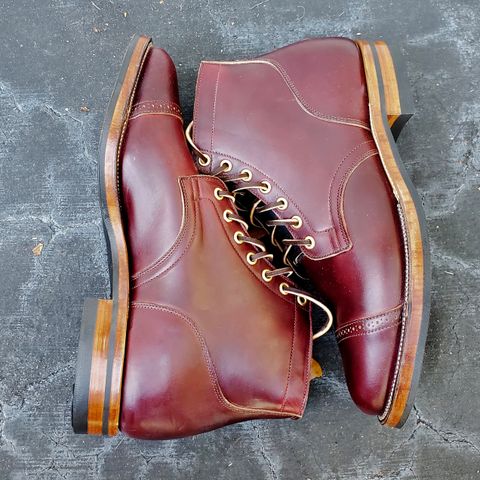 View photo of Viberg Service Boot BCT in Horween Color 8 Chromexcel