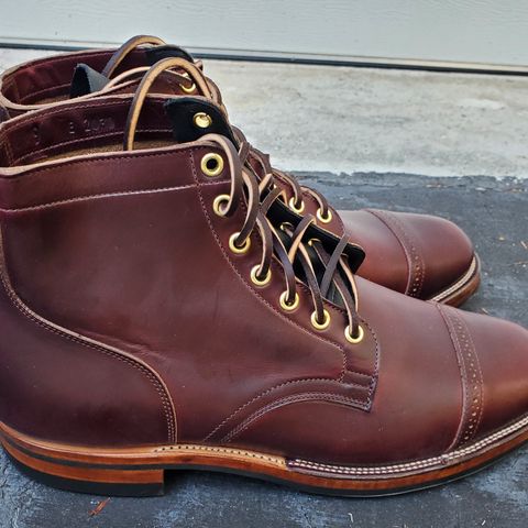 View photo of Viberg Service Boot BCT in Horween Color 8 Chromexcel