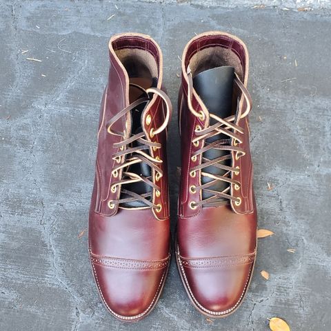 View photo of Viberg Service Boot BCT in Horween Color 8 Chromexcel