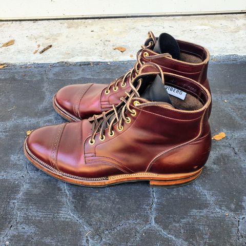 View photo of Viberg Service Boot BCT in Horween Color 8 Chromexcel