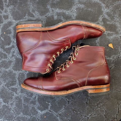 View photo of Viberg Service Boot BCT in Horween Color 8 Chromexcel