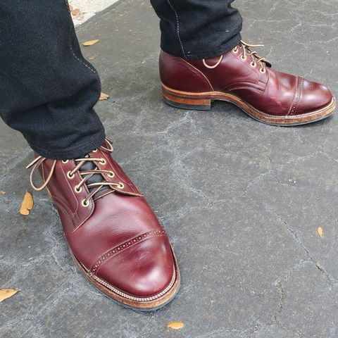 View photo of Viberg Service Boot BCT in Horween Color 8 Chromexcel