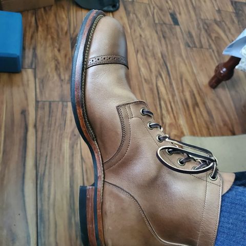 View photo of Viberg Service Boot BCT in Horween Natural Chromexcel