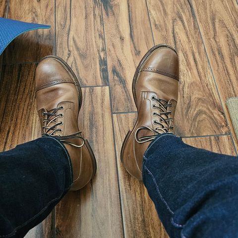 View photo of Viberg Service Boot BCT in Horween Natural Chromexcel