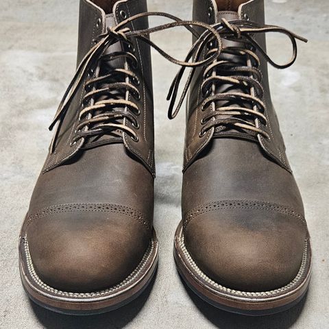 View photo of Viberg Service Boot BCT in Horween Golden Brown Predator