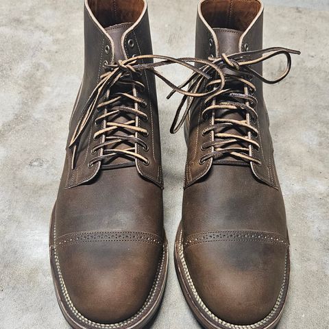 View photo of Viberg Service Boot BCT in Horween Golden Brown Predator