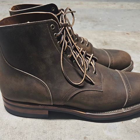 View photo of Viberg Service Boot BCT in Horween Golden Brown Predator