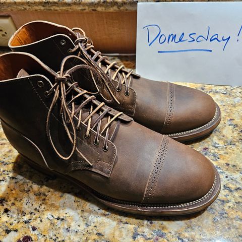 View photo of Viberg Service Boot BCT in Horween Golden Brown Predator