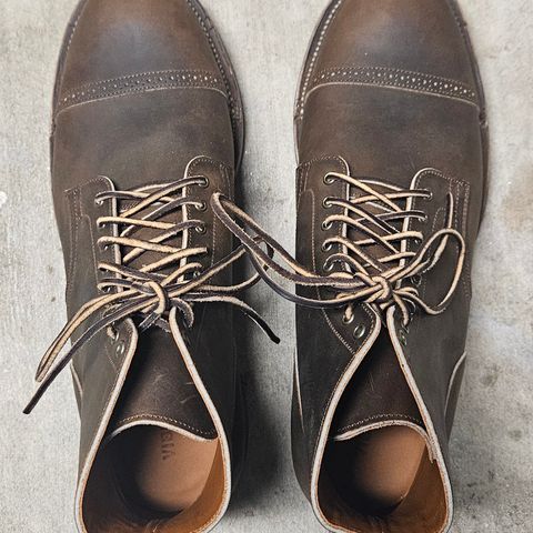 View photo of Viberg Service Boot BCT in Horween Golden Brown Predator