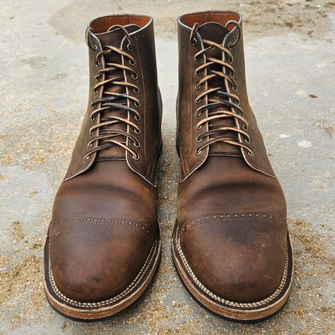 View photo of Viberg Service Boot BCT in Horween Golden Brown Predator