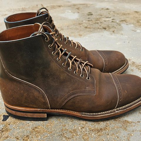 View photo of Viberg Service Boot BCT in Horween Golden Brown Predator