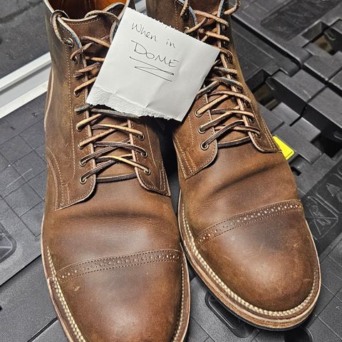 View photo of Viberg Service Boot BCT in Horween Golden Brown Predator