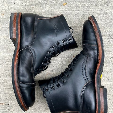 View photo of White's Bounty Hunter in Horween Black Chromexcel Horsehide