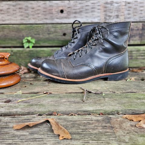 View photo of Red Wing Iron Ranger in S.B. Foot Charcoal Rough and Tough