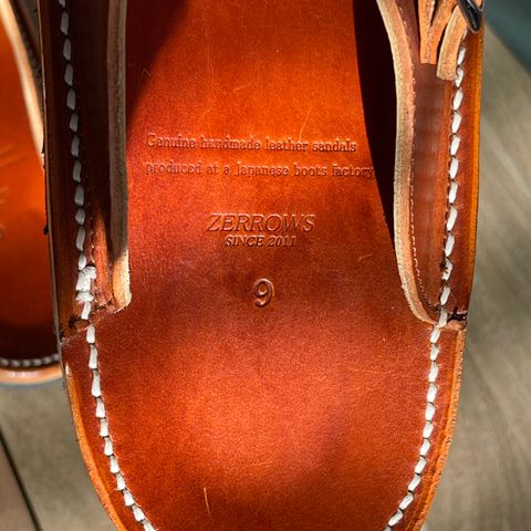 Zerrows Two Strap Sandal in Dark Brown Douglas