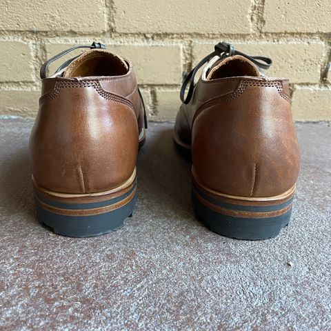 Viberg 145 Oxford in Horween Natural Essex Workshoe Butt