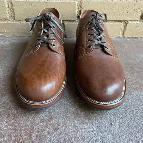 Viberg 145 Oxford in Horween Natural Essex Workshoe Butt