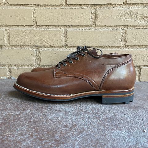 Viberg 145 Oxford in Horween Natural Essex Workshoe Butt