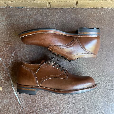 Viberg 145 Oxford in Horween Natural Essex Workshoe Butt