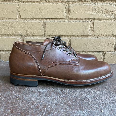 Viberg 145 Oxford in Horween Natural Essex Workshoe Butt