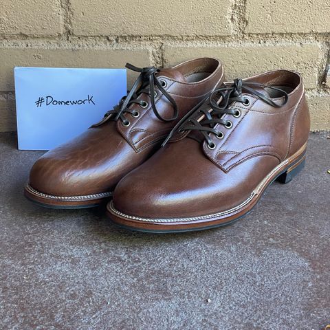 Viberg 145 Oxford in Horween Natural Essex Workshoe Butt