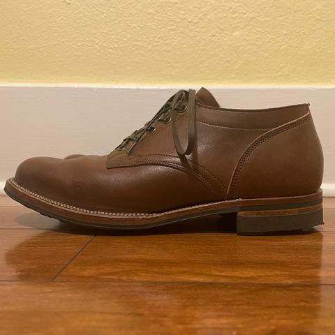 Viberg 145 Oxford in Horween Natural Essex Workshoe Butt