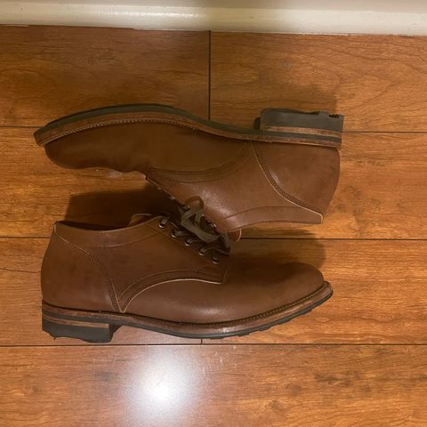 Viberg 145 Oxford in Horween Natural Essex Workshoe Butt