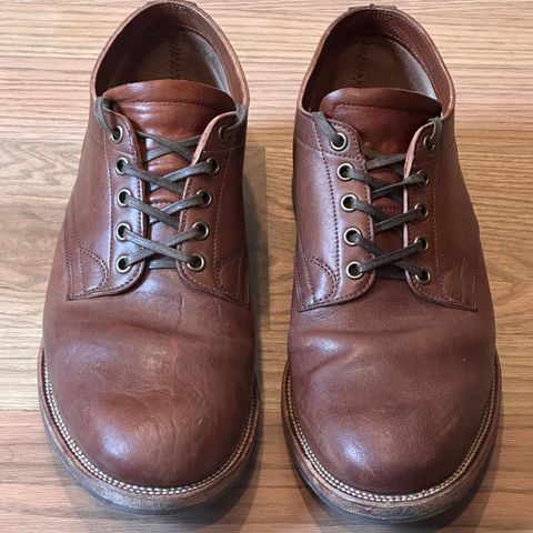 Viberg 145 Oxford in Horween Natural Essex Workshoe Butt