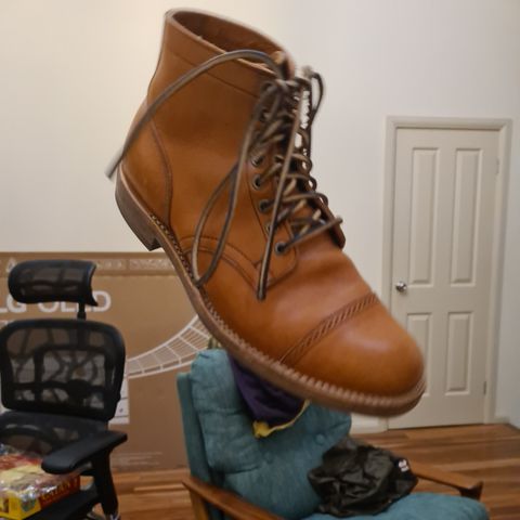 View photo of Viberg Service Boot in Tochigi Natural Cowhide