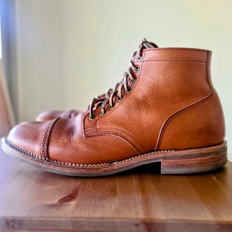 View photo of Viberg Service Boot in Tochigi Natural Cowhide