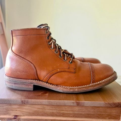 View photo of Viberg Service Boot in Tochigi Natural Cowhide