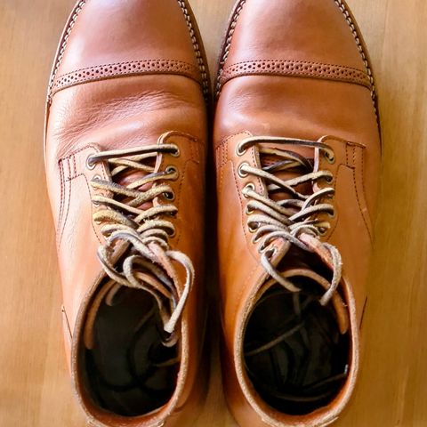 View photo of Viberg Service Boot in Tochigi Natural Cowhide