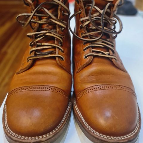 View photo of Viberg Service Boot in Tochigi Natural Cowhide