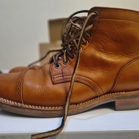 View photo of Viberg Service Boot in Tochigi Natural Cowhide