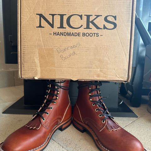 Nicks Falcon in Wickett & Craig Tan Oiled Latigo