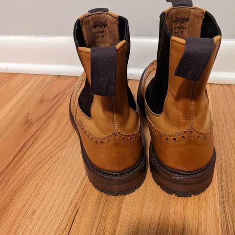 Tricker's Henry Country Dealer Boot in 1001 Burnished Calf