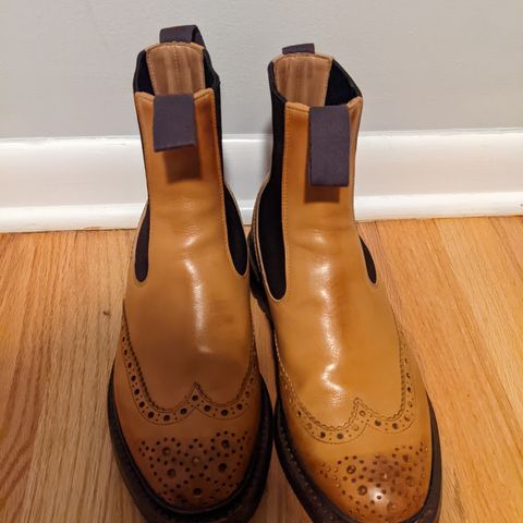 Tricker's Henry Country Dealer Boot in 1001 Burnished Calf