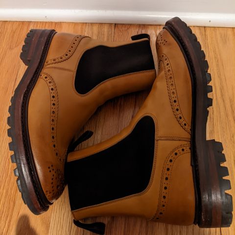 Tricker's Henry Country Dealer Boot in 1001 Burnished Calf