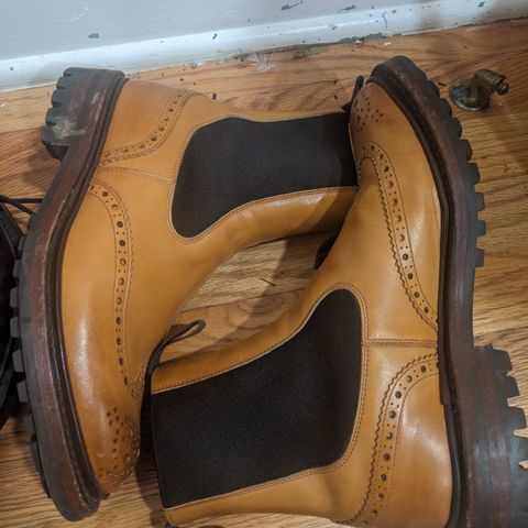 View photo of Tricker's Henry Country Dealer Boot in 1001 Burnished Calf