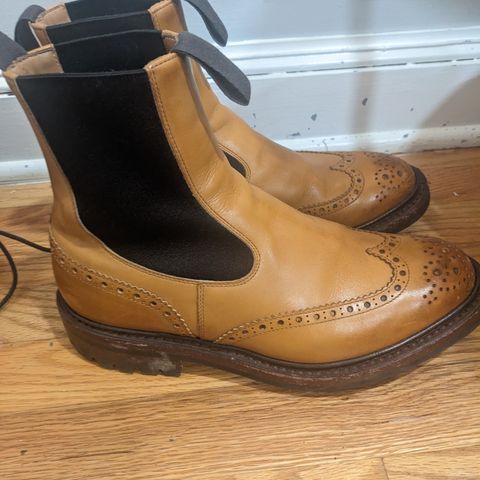 View photo of Tricker's Henry Country Dealer Boot in 1001 Burnished Calf