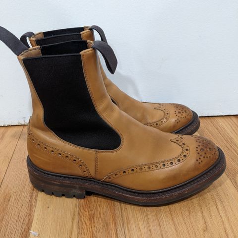 View photo of Tricker's Henry Country Dealer Boot in 1001 Burnished Calf