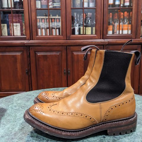 View photo of Tricker's Henry Country Dealer Boot in 1001 Burnished Calf