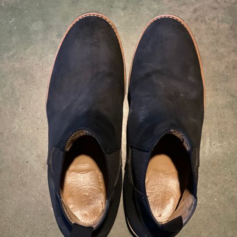 Mark Albert Chelsea Boot in C.F. Stead Black Waxy Commander Suede