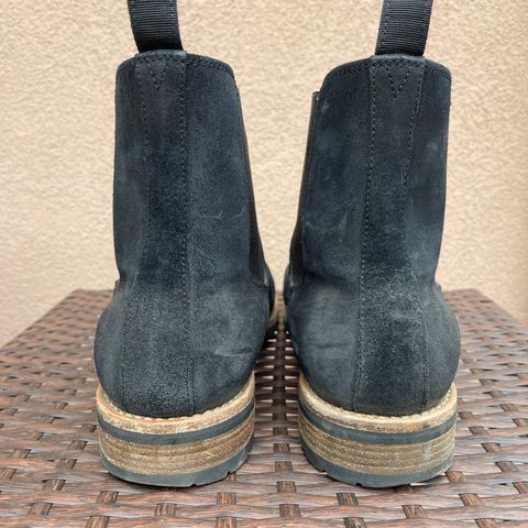Mark Albert Chelsea Boot in C.F. Stead Black Waxy Commander Suede