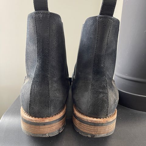 Mark Albert Chelsea Boot in C.F. Stead Black Waxy Commander Suede