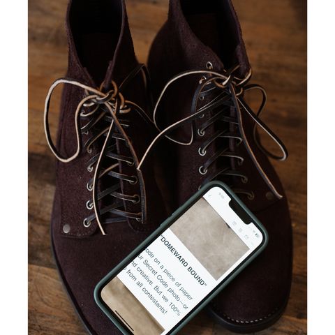 NF Bootmaker Fritz Boot in J&FJ Baker Australian Nut Panel Hide Roughout