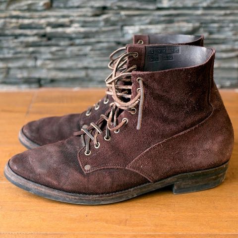NF Bootmaker Fritz Boot in J&FJ Baker Australian Nut Panel Hide Roughout