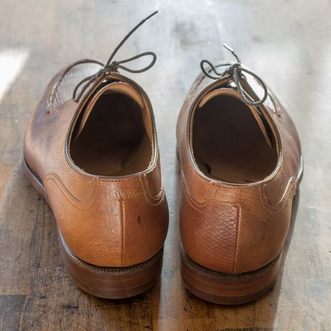 Crockett & Jones x New & Lingwood Split Toe Derby in 1786 Russian Reindeer Hide
