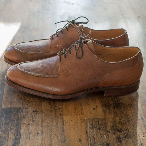 Crockett & Jones x New & Lingwood Split Toe Derby in 1786 Russian Reindeer Hide