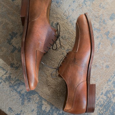 Crockett & Jones x New & Lingwood Split Toe Derby in 1786 Russian Reindeer Hide